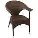 JMC Furniture OUTDOOR LEON ARMCHAIR Aluminum Frame Synthetic Espresso Wicker Outdoor Armchair 1 image