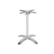 JMC Furniture TABLE BASE ALUMINUM-MALTA-4-FOLD Dining Height Aluminum Table Base, 26x26 Base Spread 1 image