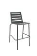 JMC Furniture ZARCO BARSTOOL CHARCOAL Outdoor Metal Bar Stool, Armless, Ladder Back 1 image