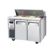 Turbo Air JST-48-N 47" Two Section Sandwich / Salad Prep Table w/ 2 Doors, 12 Pans 1 image