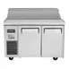 Turbo Air JST-48-N 47" Two Section Sandwich / Salad Prep Table w/ 2 Doors, 12 Pans 4 image