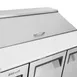 Turbo Air JST-48-N 47" Two Section Sandwich / Salad Prep Table w/ 2 Doors, 12 Pans 6 image