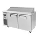 Turbo Air JST-60-N 59" Two Section Sandwich / Salad Prep Table w/ 2 Doors, 14 Pans 4 image
