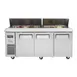 Turbo Air JST-72-N 70" Three Section Sandwich / Salad Prep Table w/ 3 Doors, 18 Pans 3 image