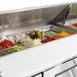 Turbo Air JST-72-N 70" Three Section Sandwich / Salad Prep Table w/ 3 Doors, 18 Pans 5 image