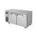 Turbo Air JUF-60-N 59" 2-Door Undercounter Freezer, Stainless Steel Exterior, Front Breathing, 13.5 cu. ft. 1 image