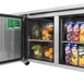 Turbo Air JURF-60-N 59" 2-Door Undercounter Refrigerator Freezer, R 6.28 - F 6.89 cu. ft. - Dual Temp 5 image