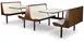 JustChair CPLUS-2TU-IS-42 Contour Plus Booth Table Unit, 42L, Bench Seat, Plastic Laminate Top, Black 1 image