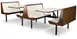 JustChair CPLUS-2TU-WS-23 Contour Plus Booth Table Unit, 23"L, Double Wall, Laminated Top, Black 1 image