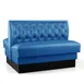 JustChair JBD-SBT-36-GR1/COM Custom Double Booth, 36H, Upholstered Tufted Back, Grade 1 Upholstery 1 image