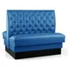 JustChair JBD-SBT-42-GR1/COM Double Booth, 42H, Upholstered Tufted Back, Upholstered Seat, Custom Length 1 image