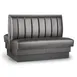 JustChair JBD-UCH-42-GR1/COM Double Custom Booth, 42H, Upholstered Channel Back, Grade 1 Upholstery 1 image