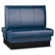 JustChair JBD-USP-48-GR3 Custom Double Channel Back Restaurant Booth, Upholstered Seat, 48H, Grade 3 Upholstery 1 image