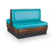 JustChair JBD-WCP-36-GR2 Custom Double Restaurant Booth, 48" Length, 36"H, Wood Frame, Grade 2 Upholstery 1 image