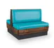JustChair JBD-WCP-36-GR3 Custom Double Restaurant Booth, 48" Length, 36"H, Wood Frame, Grade 3 Upholstered Seat & Back 1 image