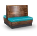 JustChair JBD-WCP-42-GR1/COM 48" Double Booth, Wood Frame, Upholstered Seat, 42"H 1 image