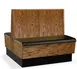 JustChair JBD-WPF-42-GR2 Double Bead Board Restaurant Booth, 48" Length, 42" Height, Wood Frame, Grade 2 Upholstery 1 image