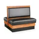 JustChair JBD-WSS-36-GR2 Custom Double Booth, 36H, Wood Frame, Upholstered Plain Back, Grade 2 Upholstery 1 image