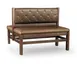 JustChair JBD-WT-SBT-36-GR1/COM Custom Booth, Double Button Tufted Back, Upholstered Seat, 36" Height 1 image