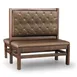 JustChair JBD-WT-SBT-48-GR1/COM Custom Booth, Double Button Tufted Back, Upholstered Seat, 48" Height 1 image