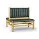 JustChair JBD-WT-UCH-42-GR3 Custom Booth, Double Vertical Channel Back, Upholstered Seat, 42" Height 1 image