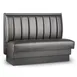 JustChair JBS-UCH-42-GR2 Custom Booth, Single Vertical Channel Back, Upholstered Seat, 42" Height 1 image