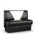 JustChair JBS-UVB-36-GR3 Custom Booth, Single V Back, Upholstered Seat, 36" Height 1 image
