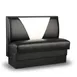 JustChair JBS-UVB-42-GR3 Custom Booth, Single V Back, Upholstered Seat, 42" Height 1 image
