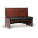 JustChair JBS-WBBO-36-GR3 Custom Booth, Single Vertical Bead Board Back, Removable Seat, 36" Height 1 image