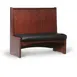 JustChair JBS-WBBO-48-GR3 Custom Booth, Single Vertical Bead Board Back, Removable Seat, 48" Height 1 image