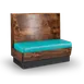 JustChair JBS-WCP-42-GR1/COM Custom Booth, Single Horizontal Bead Board Back, Wood Back, 42" Height 1 image