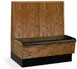 JustChair JBS-WPF-48-GR2 Custom Booth, Single Bead Board Back, Wood Back, 48" Height 1 image