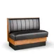 JustChair JBS-WSS-UCH-36-GR2 Custom Booth, Single Vertical Channel Back, Removable Seat, 36" Height 1 image