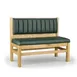 JustChair JBS-WT-UCH-36-GR3 Custom Booth, Single Vertical Channel Back, Upholstered Seat, 36" Height 1 image