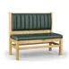 JustChair JBS-WT-UCH-42-GR3 Custom Booth, Single Vertical Channel Back, Upholstered Seat, 42" Height 1 image
