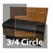 JustChair JBSB-WPF-TQ-36-GR2 3/4 Circle Banquette Bench, Beadboard Back, Removable Seat, 36" Height 1 image