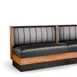 JustChair JBSB-WSS-UCH-36-GR3 Banquette Bench, Vertical Channel Back, Removable Seat, 36" Height 1 image