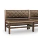 JustChair JBSB-WT-SBT-36-GR3 Banquette Bench, Button Tufted Back, Upholstered Seat, 36" Height 1 image