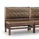JustChair JBSB-WT-SBT-42-GR1/COM Banquette Bench, Button Tufted Back, Upholstered Seat, 42" Height 1 image