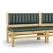 JustChair JBSB-WT-UCH-36-GR3 Banquette Bench, Vertical Channel Back, Upholstered Seat, 36" Height 1 image