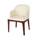 JustChair LA588-GR3 Lounge Arm Chair, Upholstered Rounded Back, Tapered Arms, German Beech Wood Frame 1 image