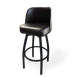 JustChair M421J30-201SWL-BLK-GR1 – Swivel Bar Stool, 20" Jumbo Seat, Upholstered, 18‑Gauge Steel Frame, Black 1 image