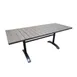 JustChair PW801TT-3072 Rectangular Outdoor Dining Table, 30x72, Gray Perma-Wood Top, Dark Gray Aluminum H Frame 1 image