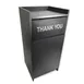 JustChair TRCPT-MEL Trash Receptacle, 23-3/4" X 23-3/4" X 46", Single 1 image