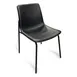 JustChair U31118-GR3 Bar Stool, Bucket Seat, Molded Frame, Black Powder-Coated Steel, Grade 3 Upholstery 1 image