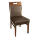 JustChair W51018-GR2 Upholstered Side Chair, German Beech, Grade 2 UPH, Padded Square Inset Back 1 image