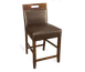 JustChair W51024-GR2 Upholstered Counter Chair, German Beech, Grade 2 UPH, Square Inset Back 1 image