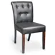 JustChair W58918-GR3 Indoor Side Chair with Upholstered Tufted Back and Web Seat, Beech Wood Frame 1 image