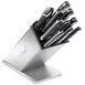 Edlund KBS-2006 Knife Block, 6 Slots, 9" High, Removable, Stainless, Dishwasher Safe, Made in USA 1 image