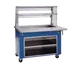 Delfield KCI-96 96" Shelleyglas® Ice-Cooled Cold Food Serving Counter, Fiberglass Storage Base, (6) Pan 1 image